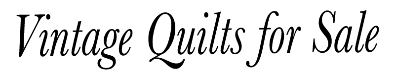 Vintage Quilts for Sale